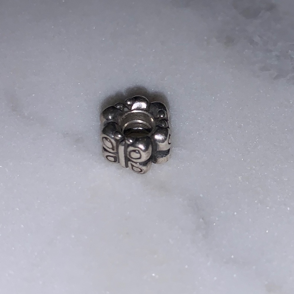 Retired Pandora Butterfly Round Charm